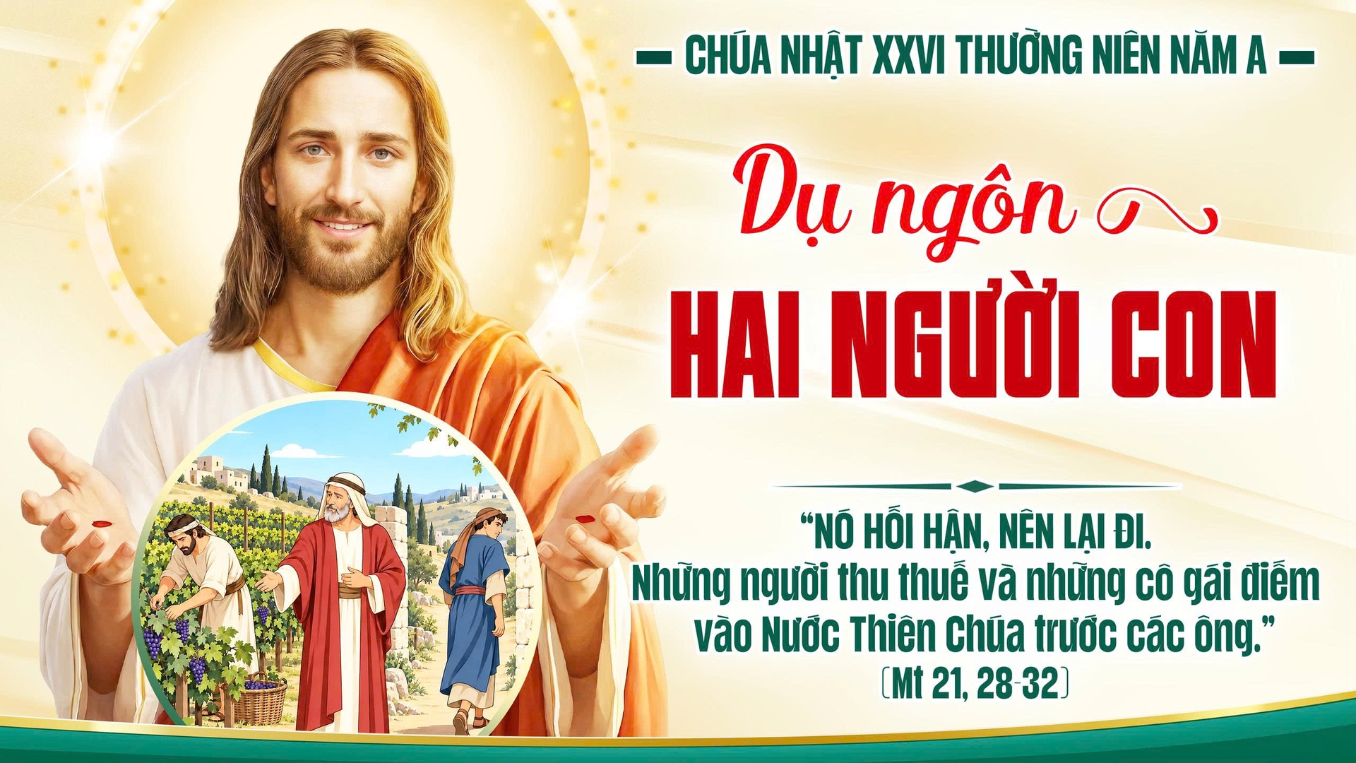 Suy Niệm Lời Chúa | Chúa Nhật Tuần XXVI Mùa Thường Niên - Năm A | Mt 21, 28-32 | Phút Cầu Nguyện